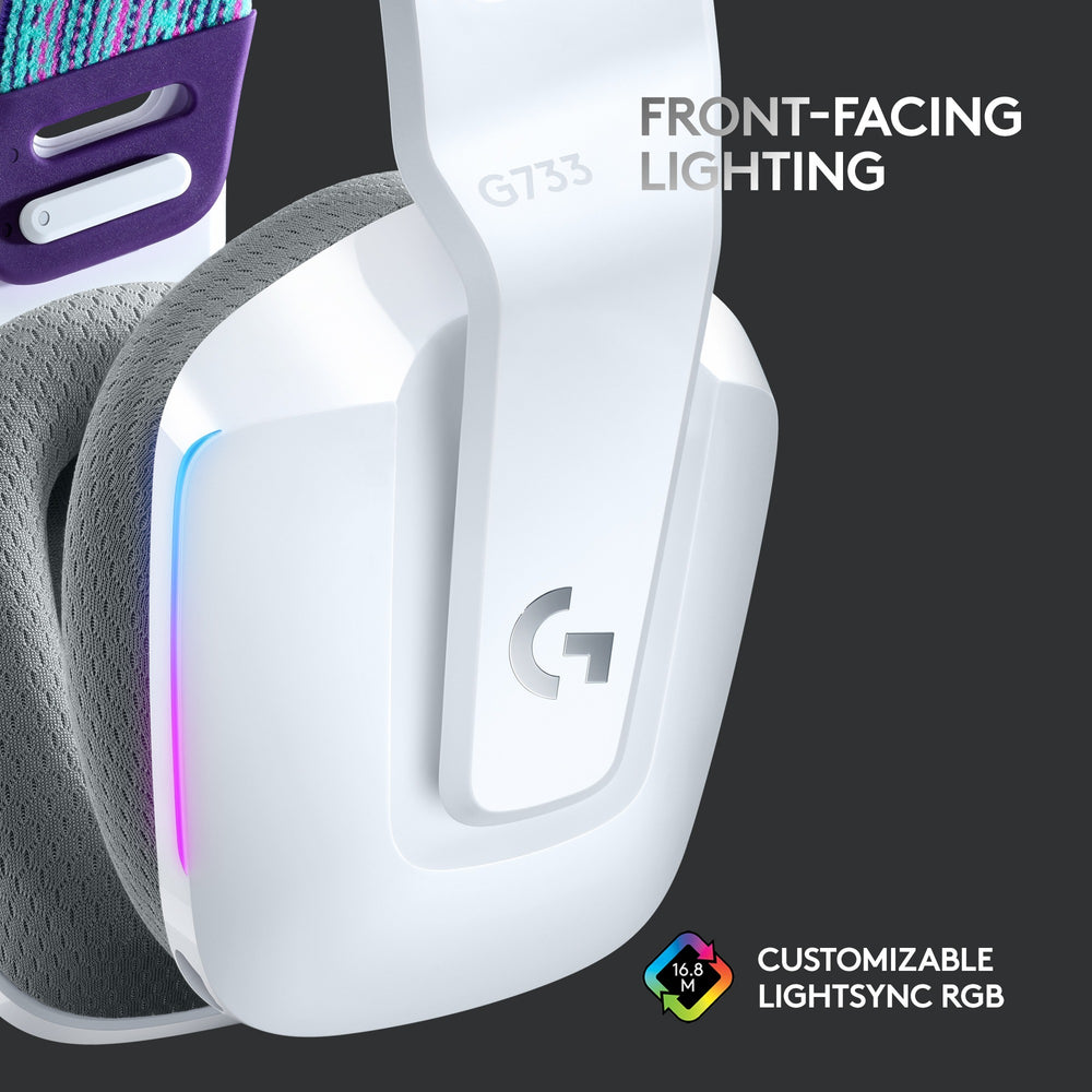 Logitech G733 Lightspeed Wireless RVB Gaming Headsset