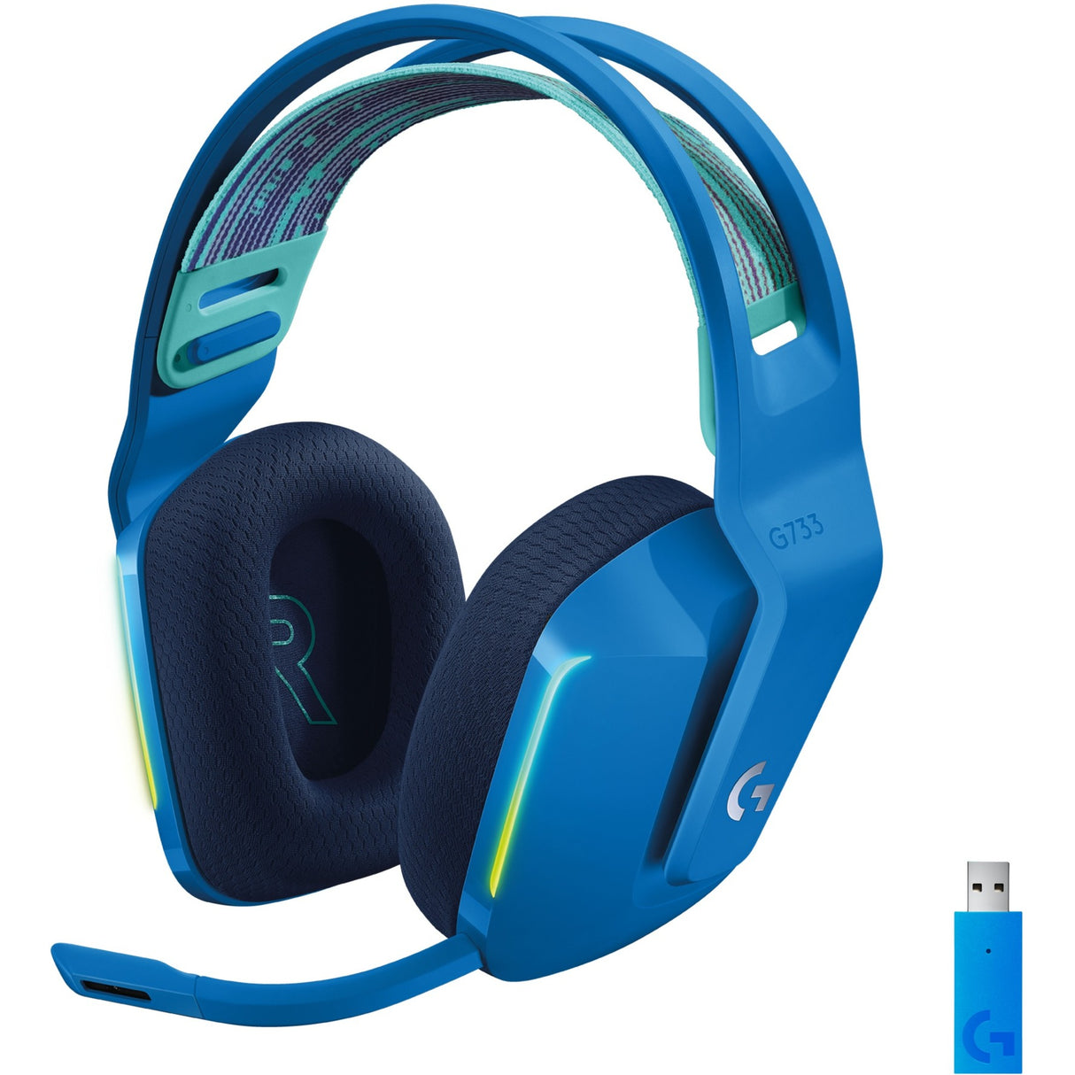 Logitech G733 Lightspeed Wireless RVB Gaming Headsset