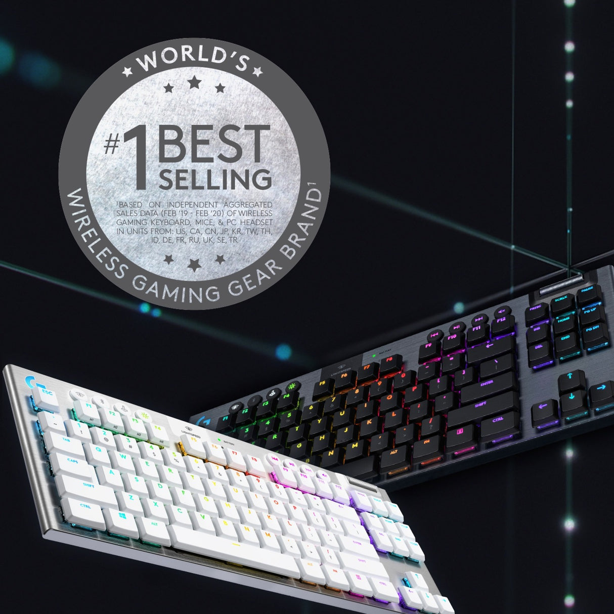 Logitech G915 TKL LightSpeed ​​Wireless RVB MECANICAL GAMING