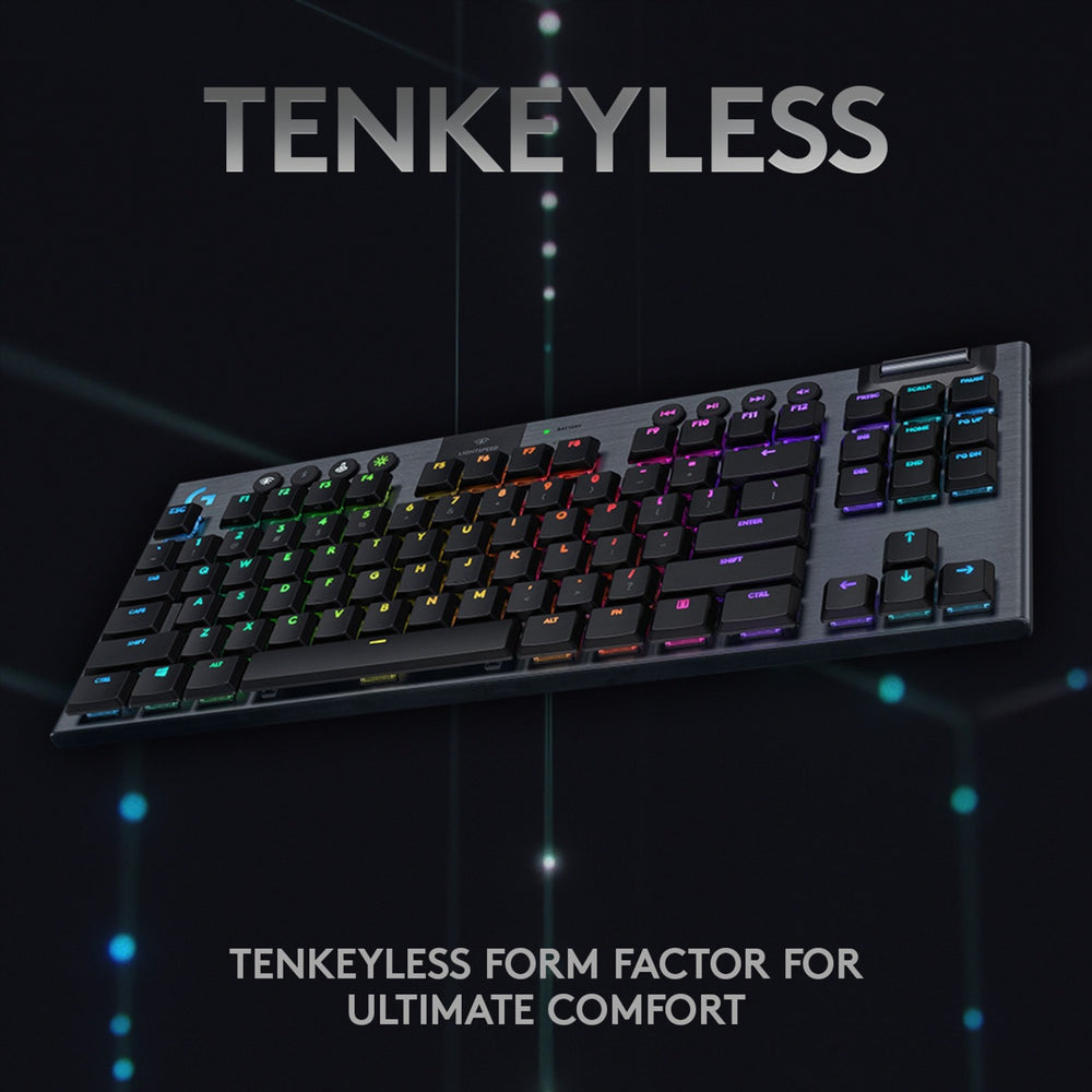 Logitech G915 TKL LightSpeed ​​Wireless RVB MECANICAL GAMING