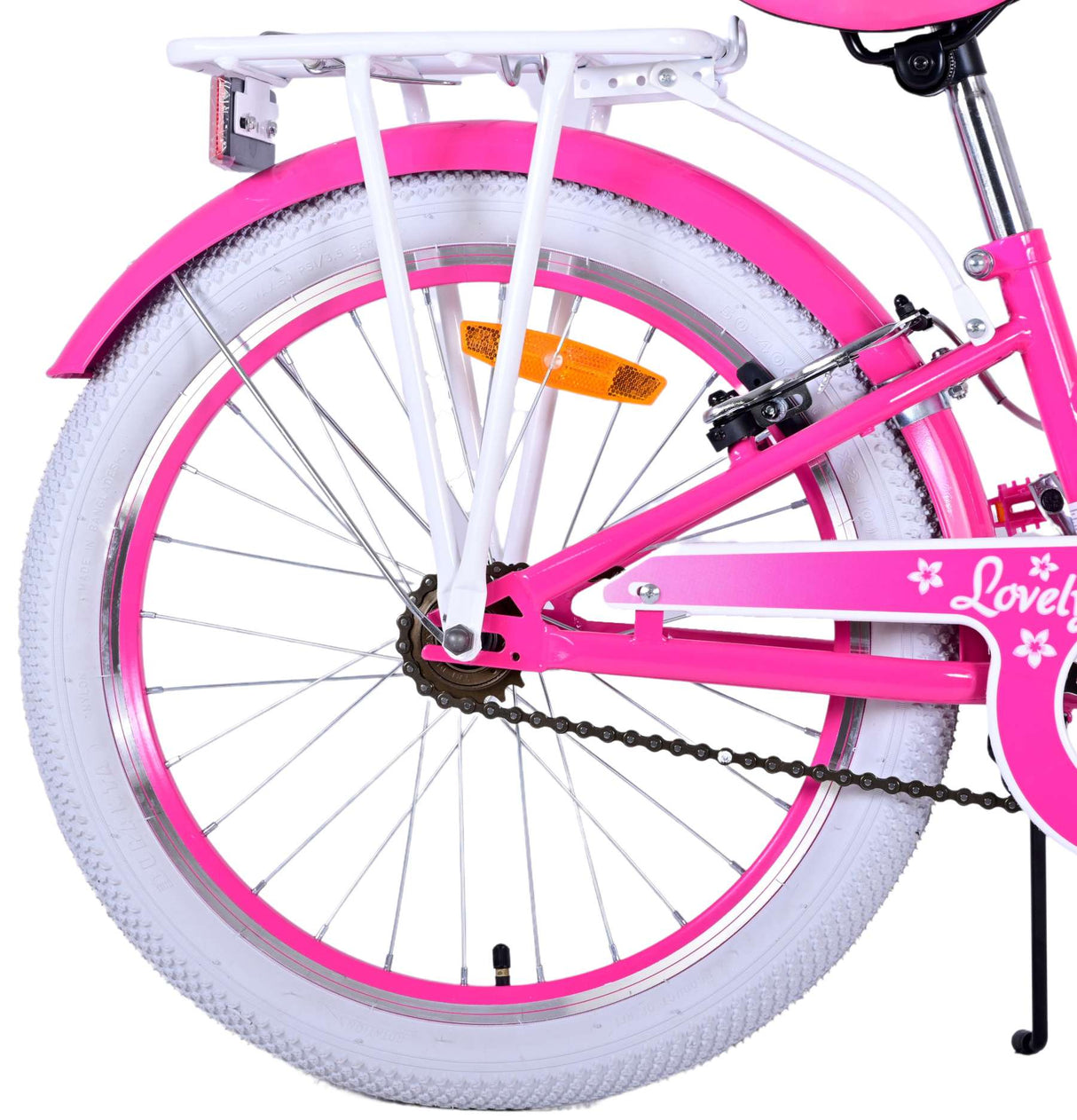 Vélo pour enfants Volare Lovely - Filles - 20 pouces - Rose - Deux freins à main