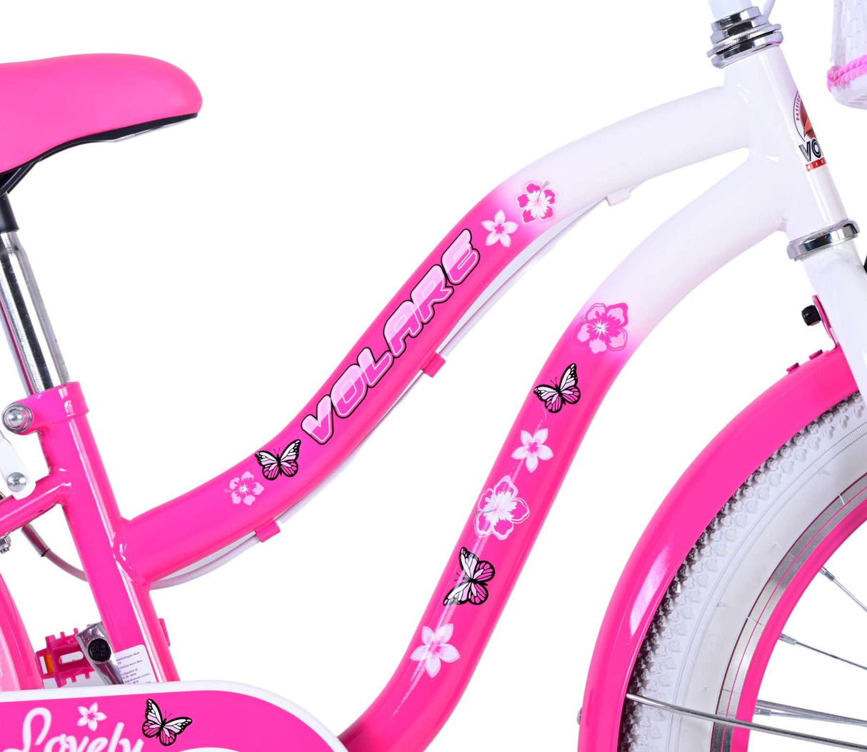 Vélo pour enfants Volare Lovely - Filles - 20 pouces - Rose - Deux freins à main