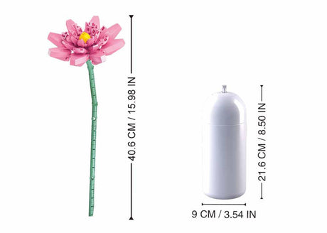 Jouets de construction Sluban lotus pour enfants à partir de 10 ans – jouet de construction modèle – boîte de construction avec 254 blocs de construction – m38‑b1101‑06