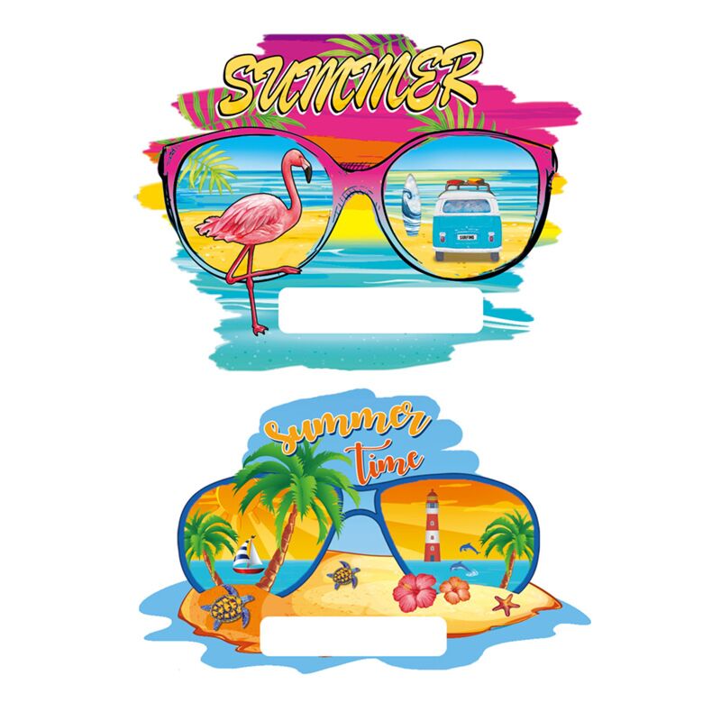 Aimant Souvenir de plage de mer 3d de lunettes de soleil d'heure d'été