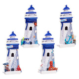 Aimant souvenir de plage de mer 3d phare bleu