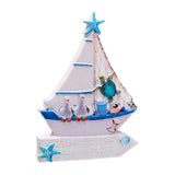 Aimant souvenir de plage de mer 3d de la vie marine de voilier