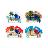 Aimant souvenir de plage de mer, coquillages en forme de crabe, dauphin