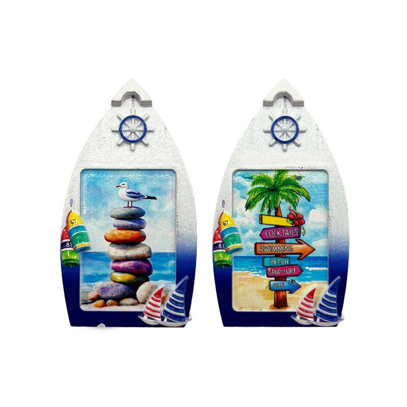 Aimant de mer en forme de bateau, vie à la plage