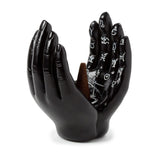 Mantra mains tarot paumes porte-encens ouvert