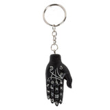 Porte-clés de paume de tarot de main de mantra