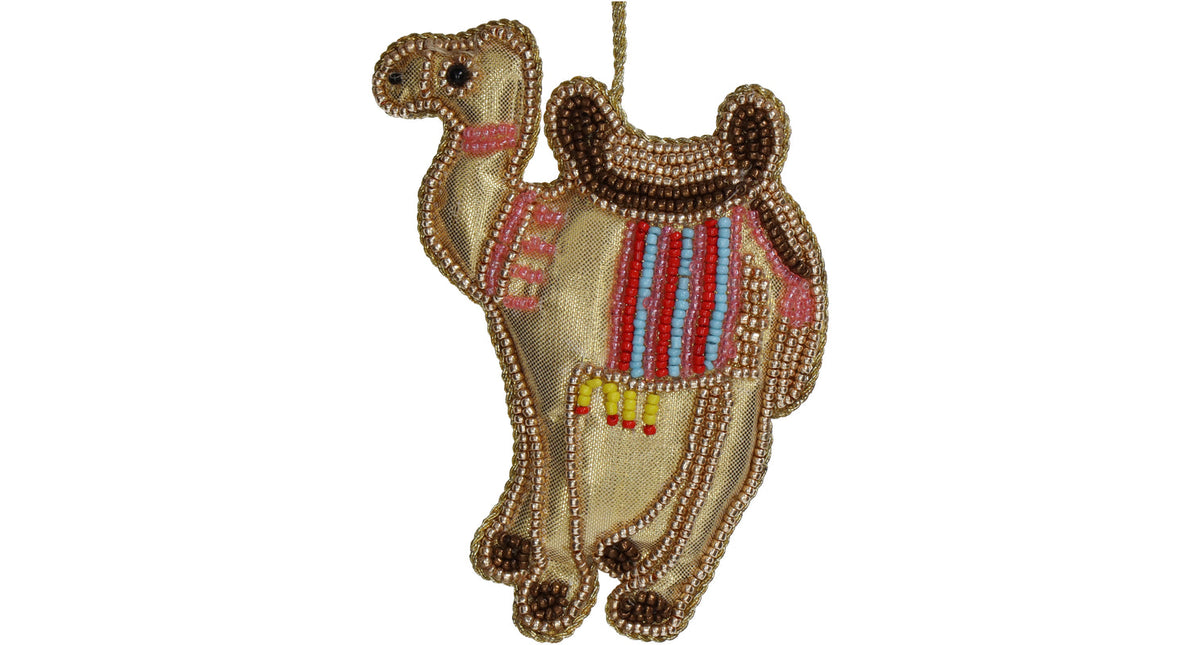 Ornament camel beads multi 11.5cm
