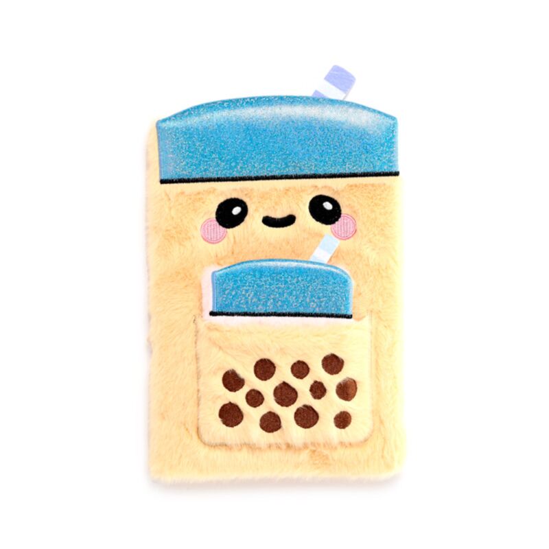 Pochette pour ordinateur portable en peluche Bubble Tea Foodiemals