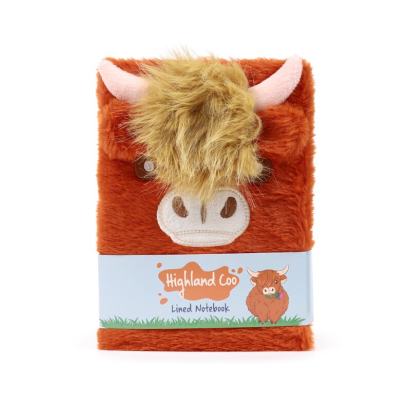 Carnet de notes A5 Higland coo fluffy vache