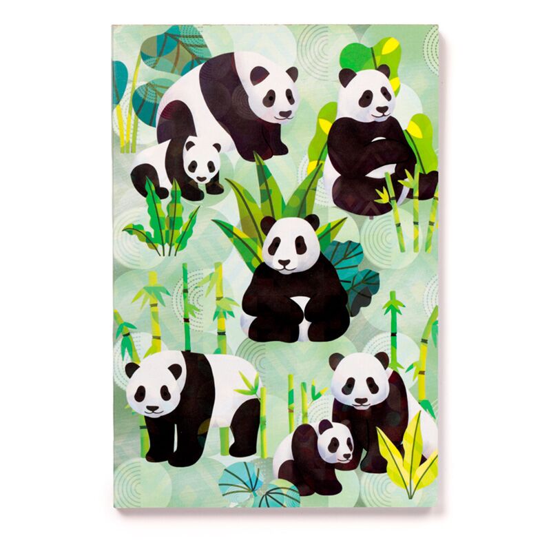 Carnet ligné a5 recyclé Panda Kingdom