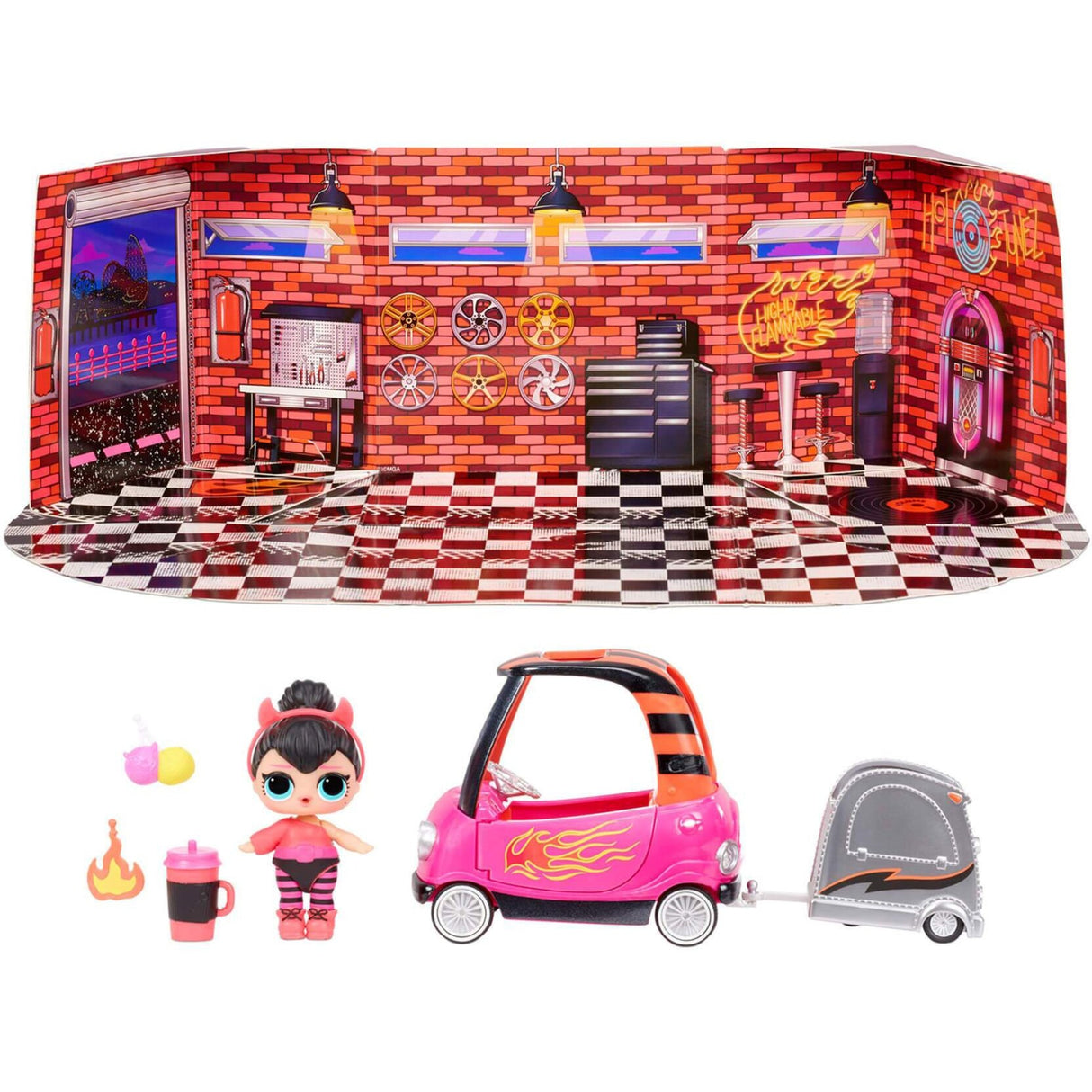 Surprise du divertissement MGA! Meubles avec poupée bb auto sho