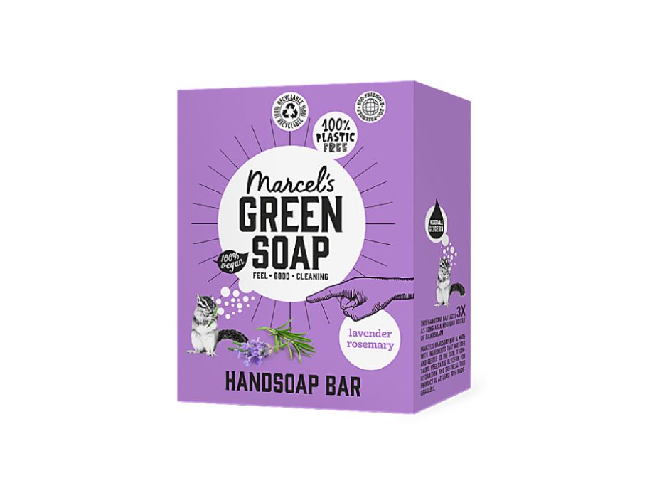 Marcel's Green Soap Hand Soap Block Lavender Rosemary - 90GR