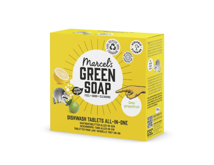 Marcel's Green Soap Dishwasher Tablets - All -in-One - 25 pièces
