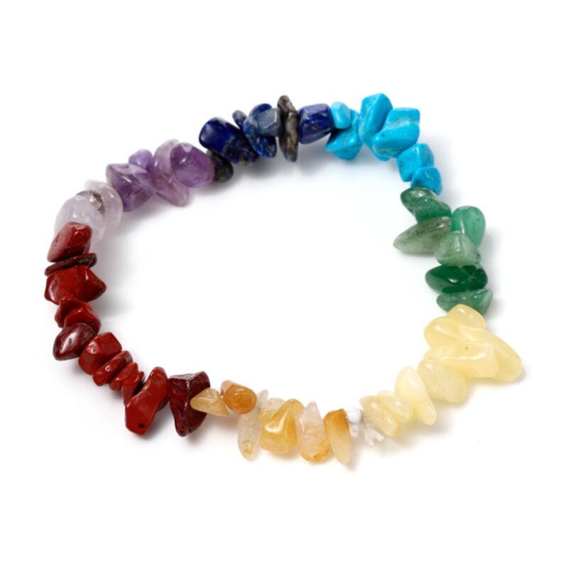 Bracelet de pierres précieuses en pierre de chakra