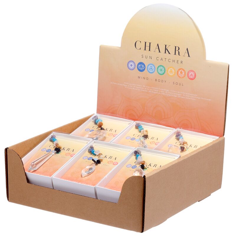 Cristal de capteur de soleil de chakra de pierre précieuse