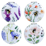 Prairies de nectar près d’un miroir de maquillage compact