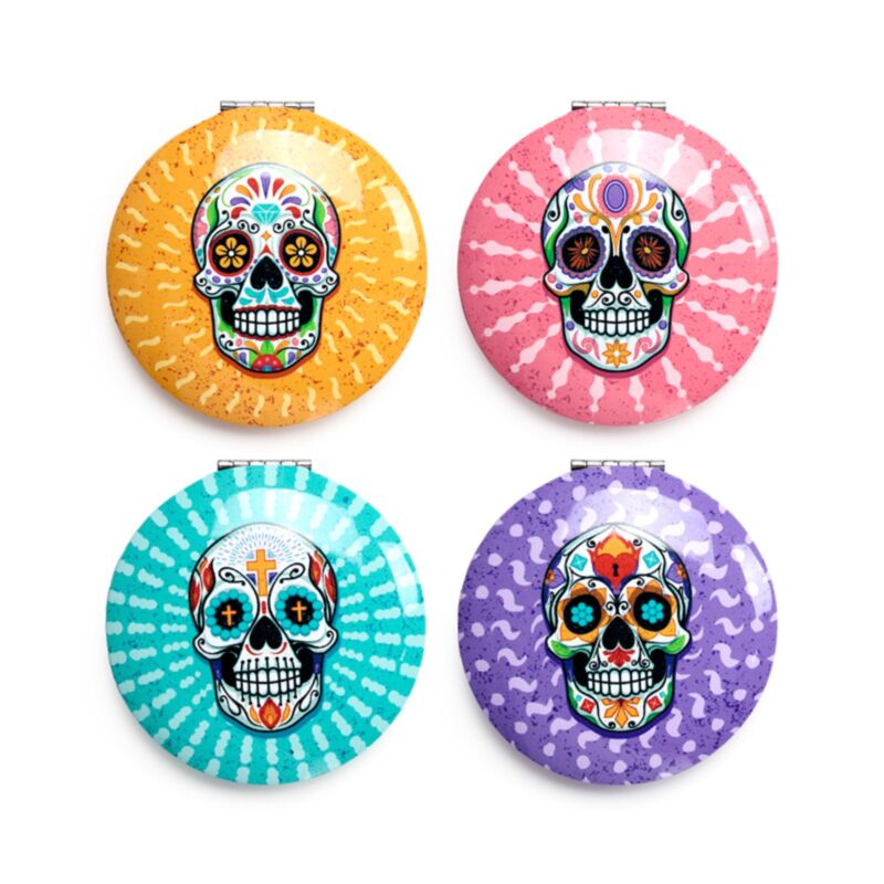 Miroir de maquillage compact Dia de los muertos