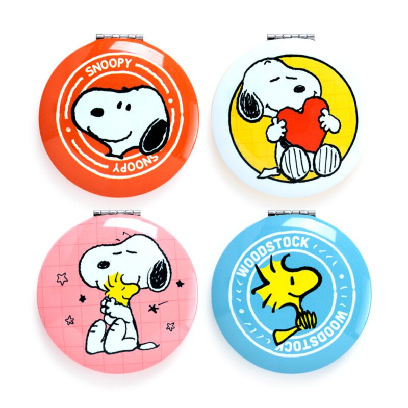 Miroir de maquillage compact Union Peanuts Snoopy Woodstock -