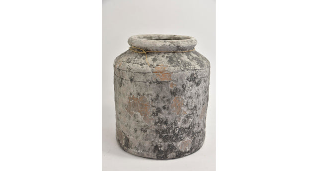 Vaas ''raw'' 27x27x29cm grey