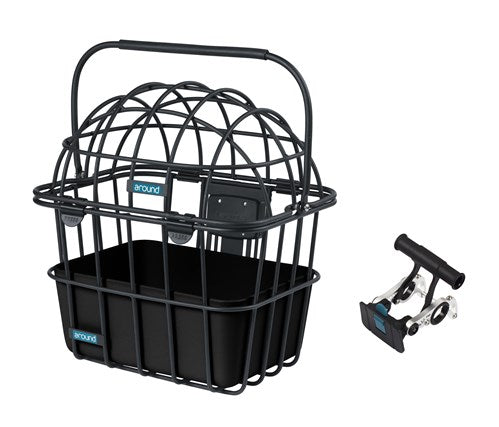 Autour de l'animal mand Luna Front Alu Matt Black amovible