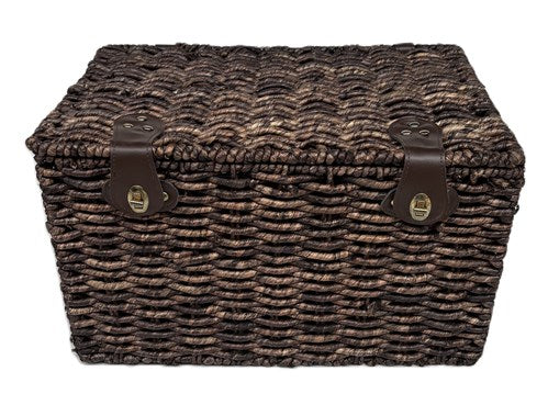 Panier du boulanger marron grand 47x31x28 avec couvercle