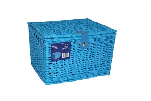 Panier du boulanger bleu grand 49x41x32 avec couvercle 300569