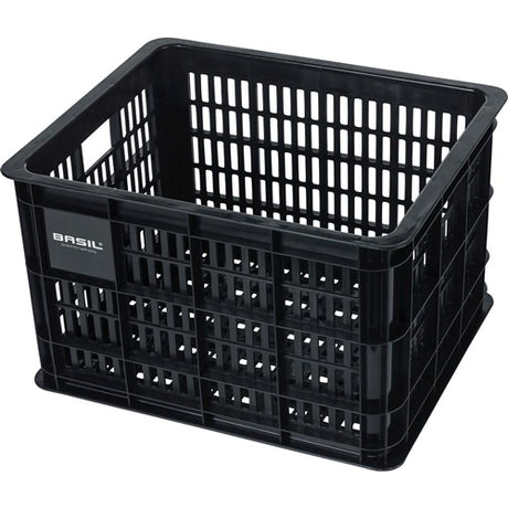 Caisse à vélo Basil M - moyenne - 29,5 litres - noire