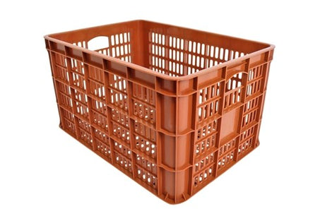Tormino PVC Krat Groot Brown 49L 48X35X27