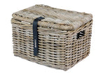 Panier à vélo Basil dax petit gris avec couvercle