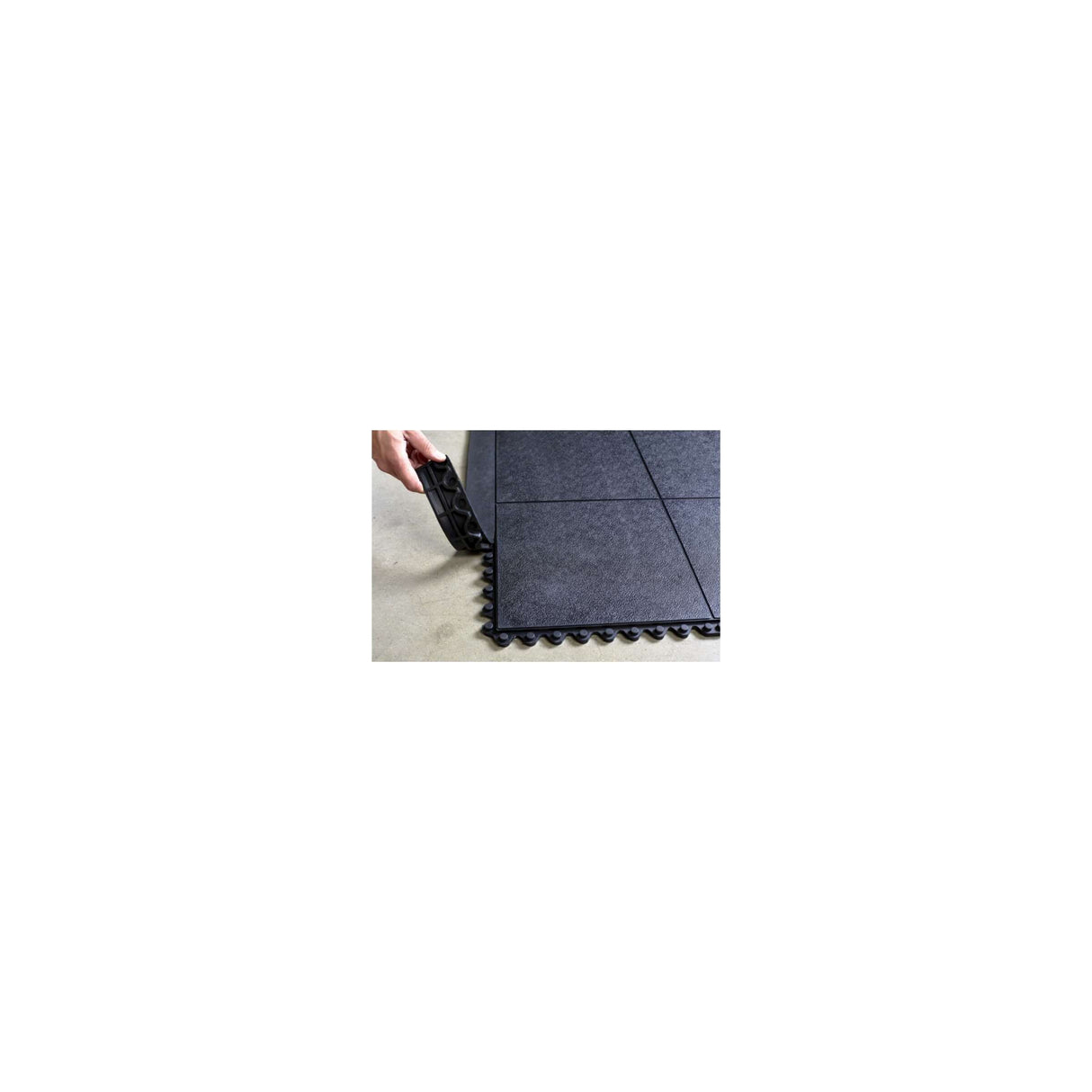 Var atelier finition chant (m) carrelage sol système clic noir