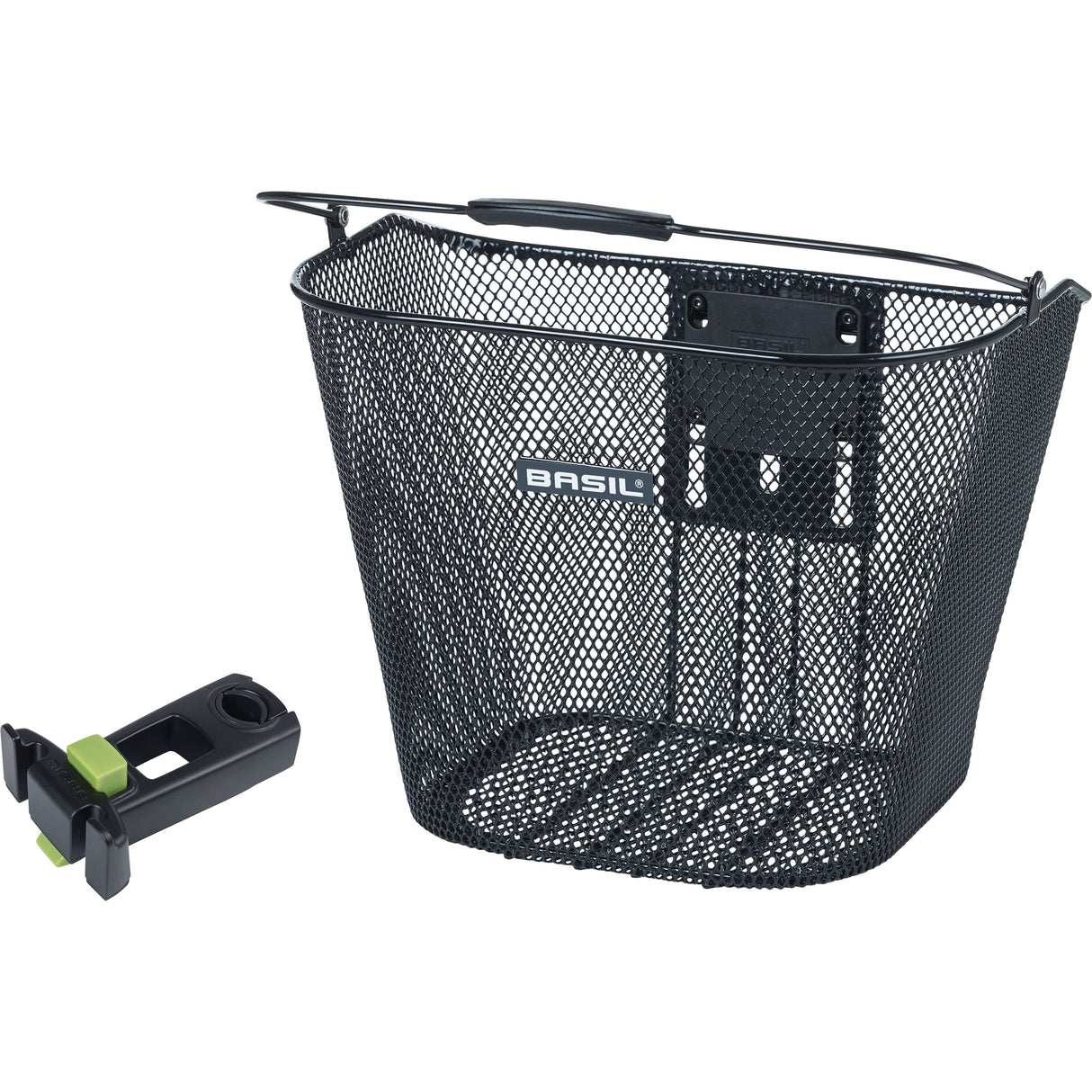 Basil Bremen + Basil dopředu - SEMTROLDER KF - Bicycle Basket - Black