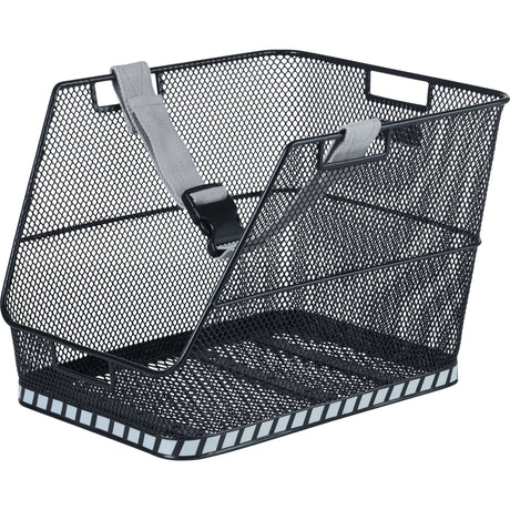 Classe de basilic - Panier de vélo de sac à école - à l'arrière - noir