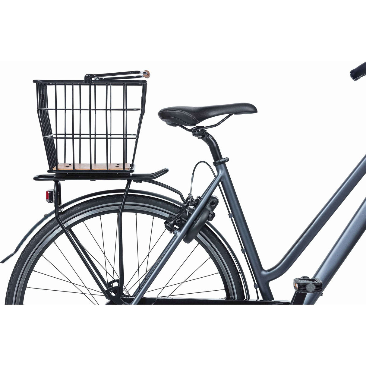 Basil panier à vélo nordland mik 23 litres 23 x 33 x 19 cm avant et/ou arrière noir marron