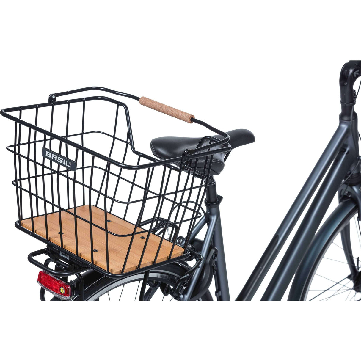 Basil panier à vélo nordland mik 23 litres 23 x 33 x 19 cm avant et/ou arrière noir marron