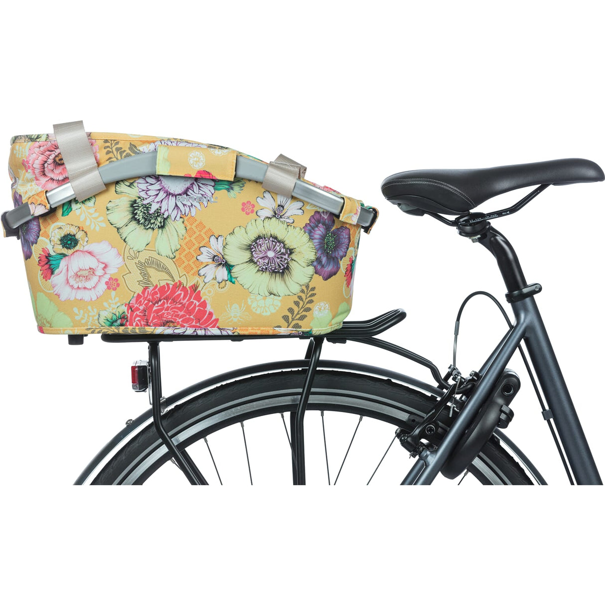 Basil Bloom Field transporte tout MIK - Panier à vélo - sur le dos jaune