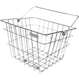 Steco panier en fil vintage en acier chromé