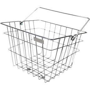 Steco panier en fil vintage en acier chromé