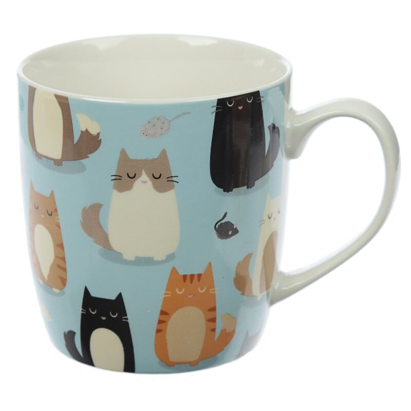 Mug en porcelaine chat fin félin