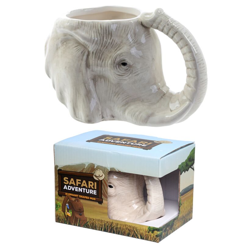 Mug en céramique en forme d'éléphant