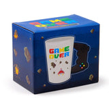 Tasse en céramique à anse en forme de game over