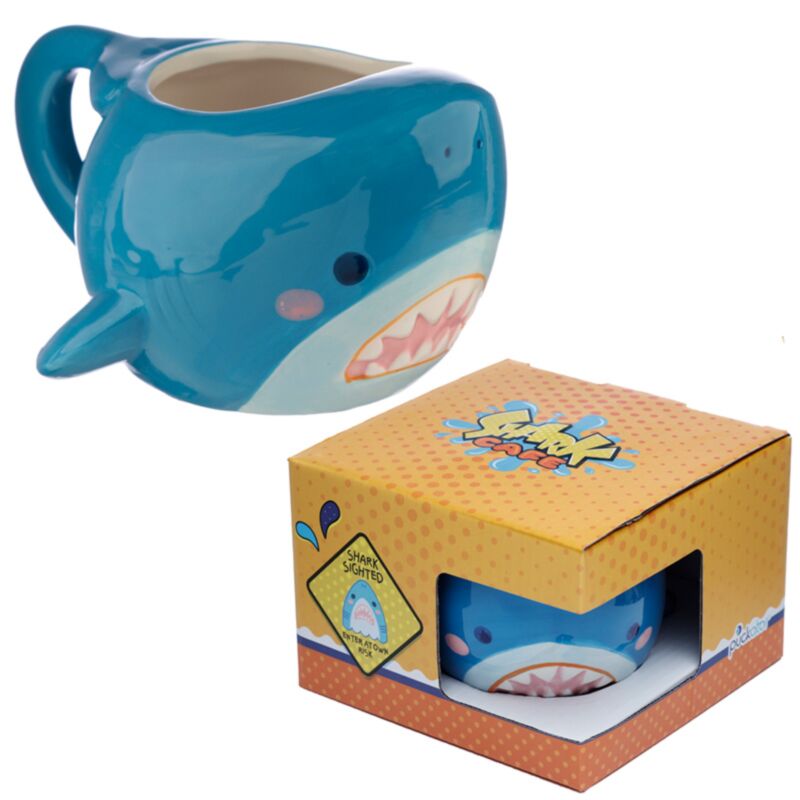 Mug en céramique en forme de café Shark