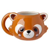 Tasse en céramique en forme de panda rouge Adoramals