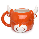Tasse en céramique en forme de vache Highland Coo
