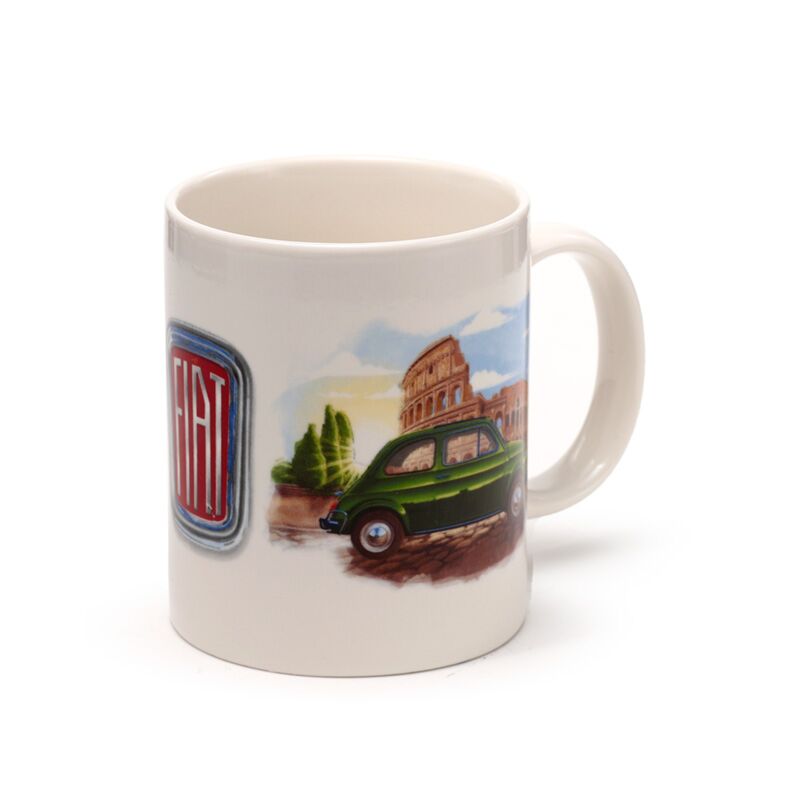 Tasse en porcelaine Fiat 500 Rome Riviera
