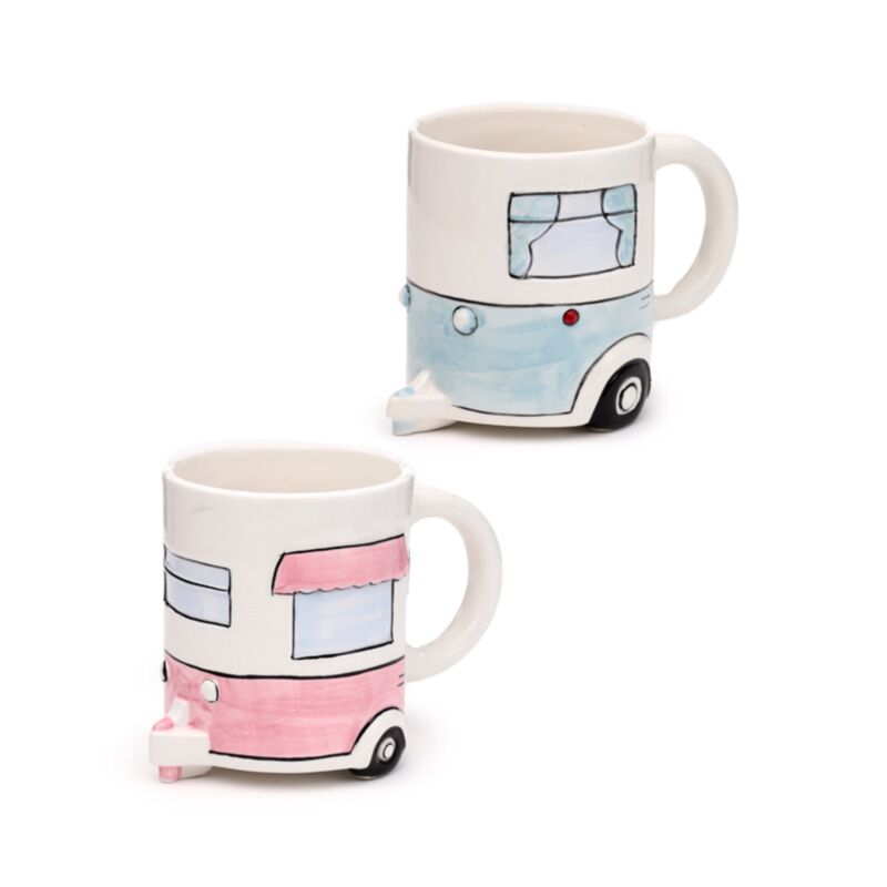 La maison est l'endroit où vous la garez caravane tasse en céramique