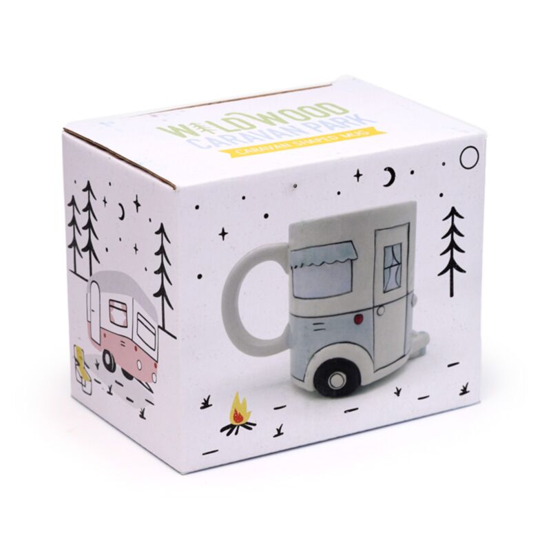 La maison est l'endroit où vous la garez caravane tasse en céramique